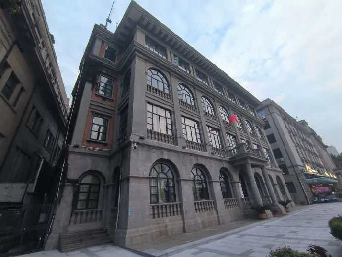 Hankou Bund European concession buildings along the Yangtze River in Wuhan