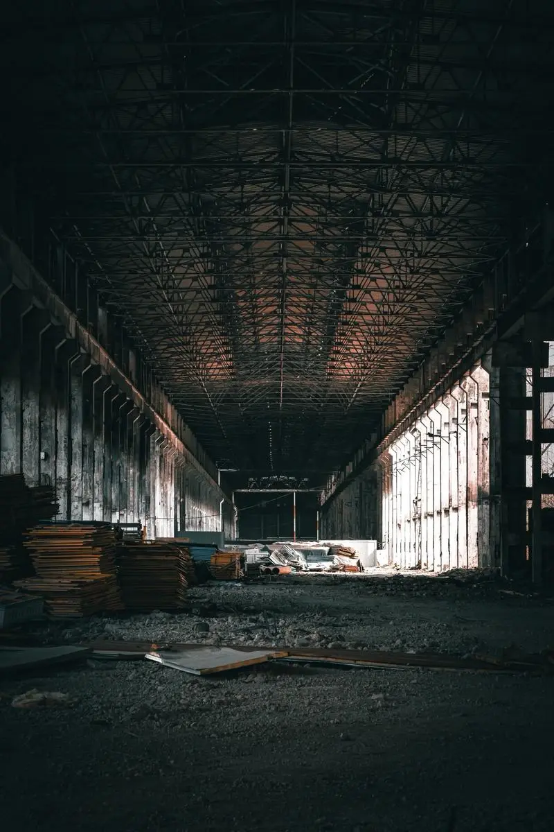 Rusted machinery inside the Hanyang Iron Works in Wuhan — industrial relics from China's first modern steel mill