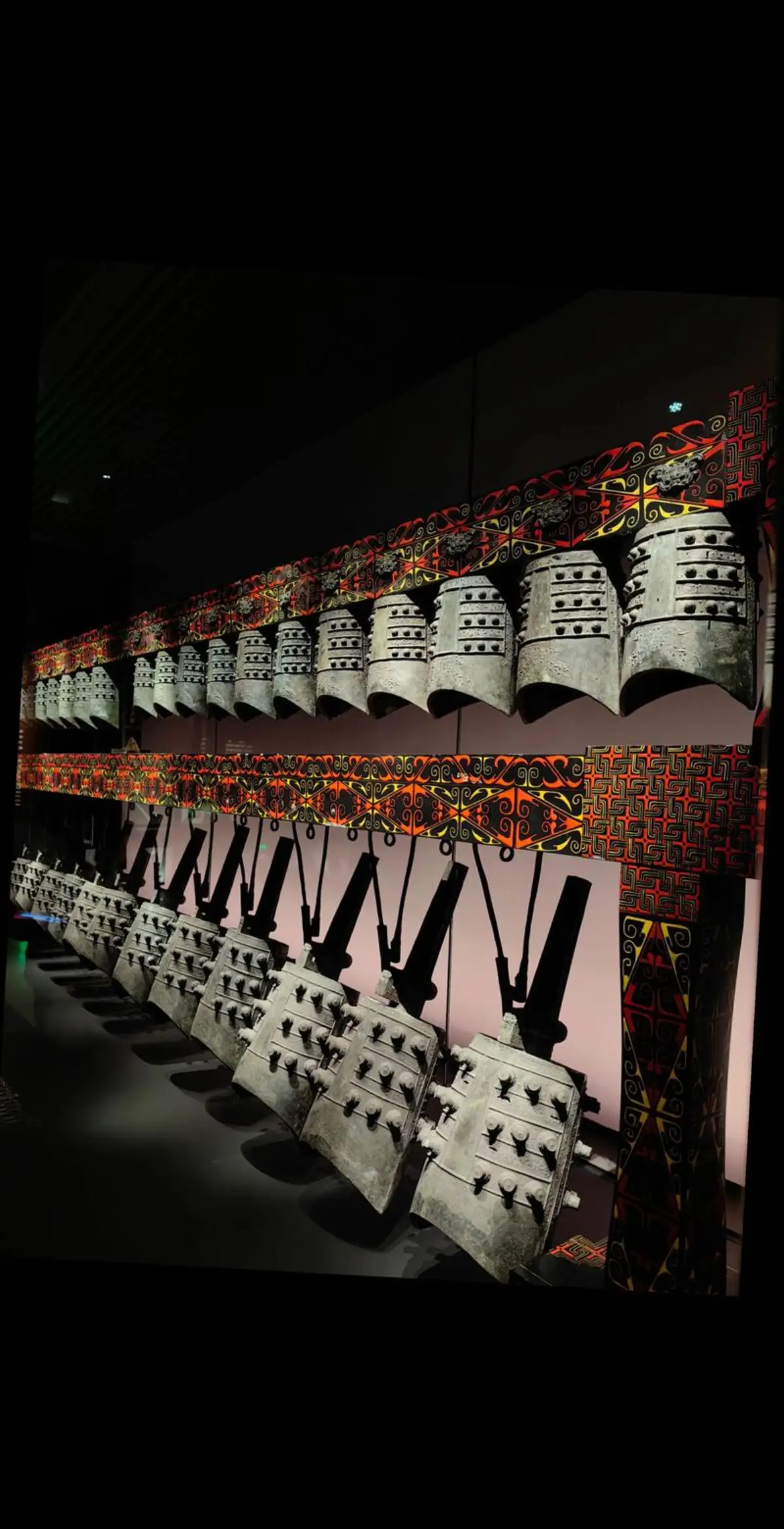 Bianzhong of Marquis Yi of Zeng — 65 bronze bells on a lacquered wooden frame, cast around 433 BC