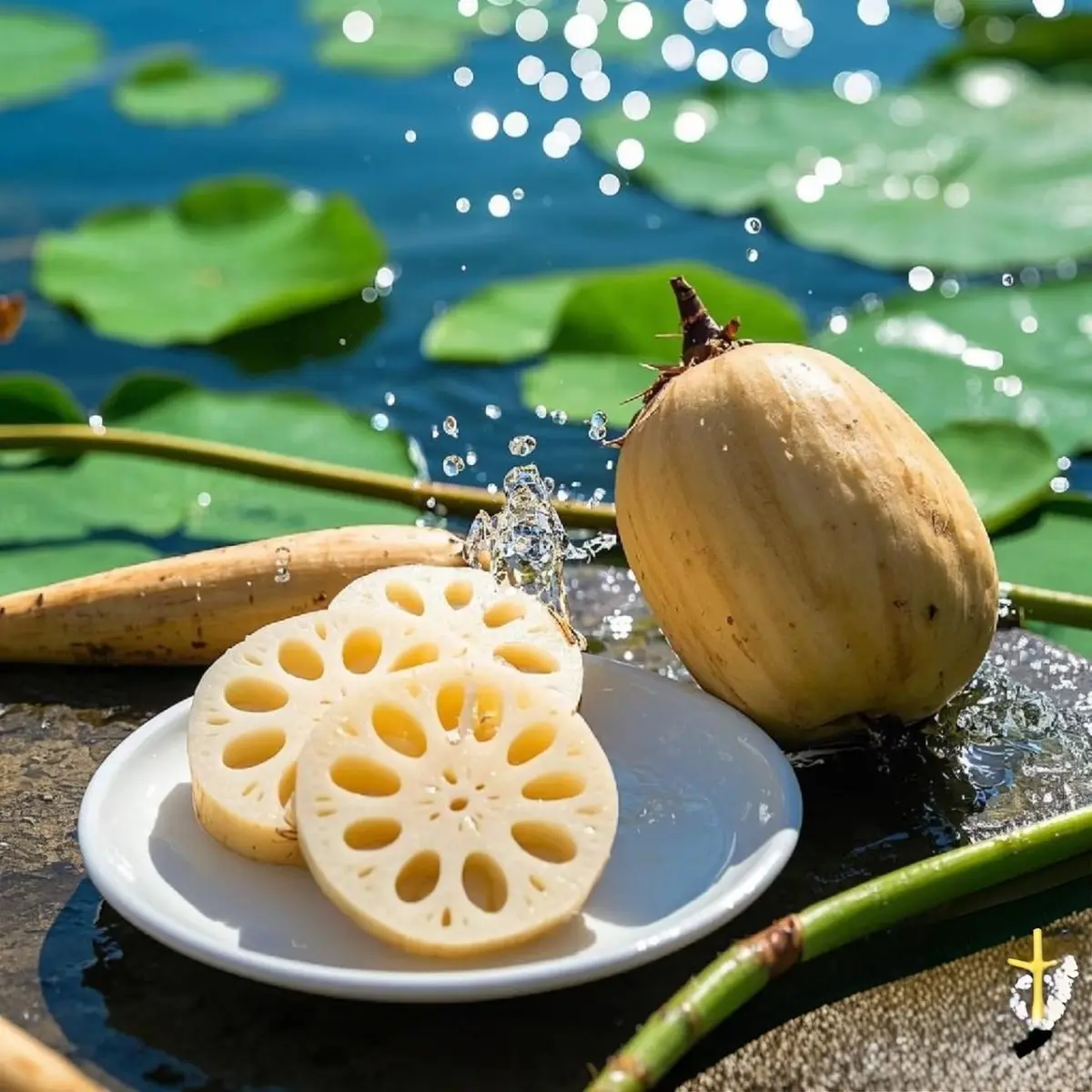 Fresh lotus root from Wuhan lakes, the key ingredient for pork rib soup, high-starch variety