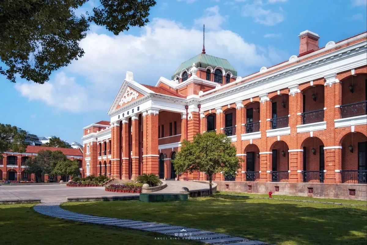Wuchang Uprising Memorial Hall (Red House) in Wuchang, a red-brick Western-style building where the 1911 revolution began